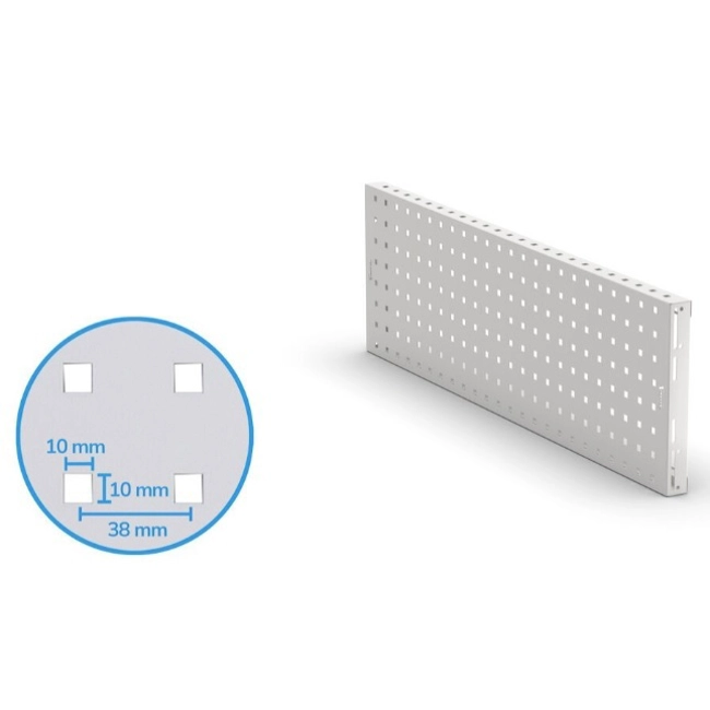 Vendita online Pannello forato/mensola 1438x40x304 grigio chiaro RAL7035